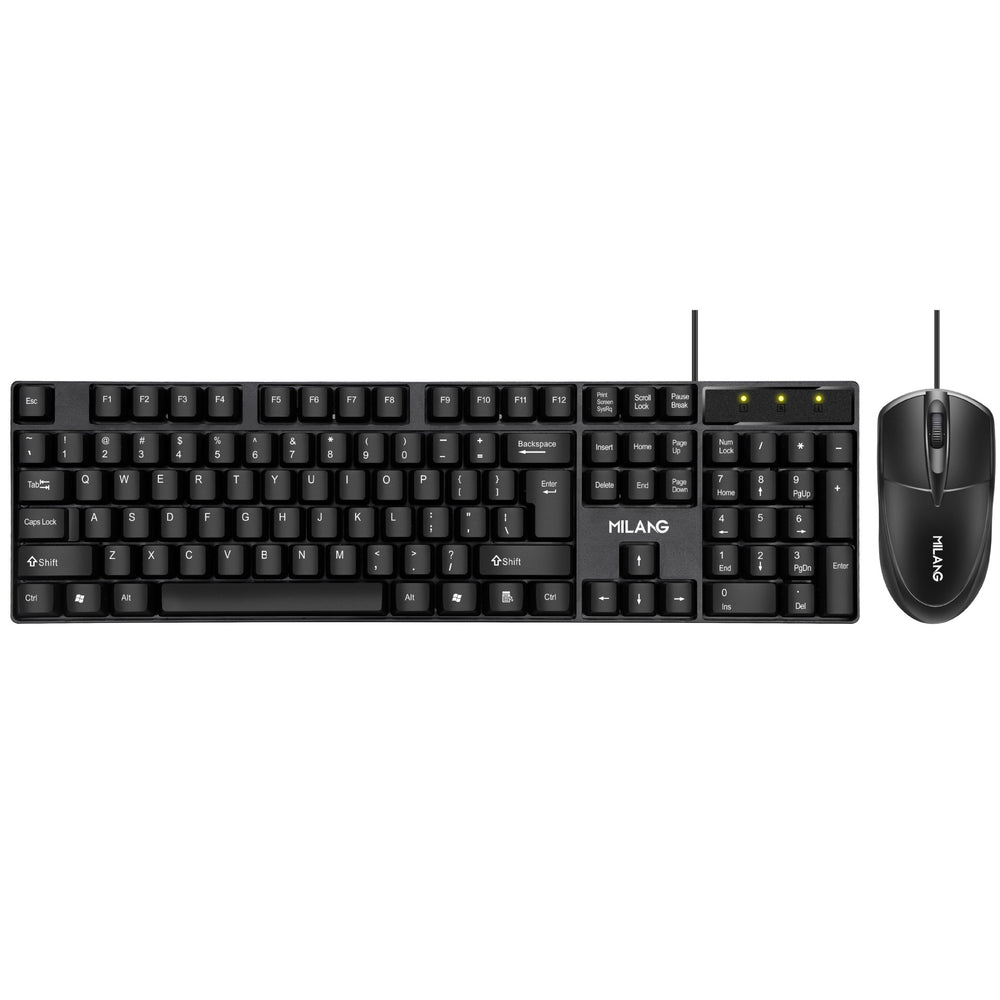 Miwolf t20 wired keyboard and mouse combo - desktop, laptop, and all-in-one pc compatible - business office keyboard and mouse set