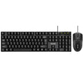 Miwolf t20 wired keyboard and mouse combo - desktop, laptop, and all-in-one pc compatible - business office keyboard and mouse set