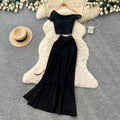 Lazy style vest skirt oblique shoulder suit women's summer silmslimming looktwo-piece setfashionelegantwork clothingsuit
