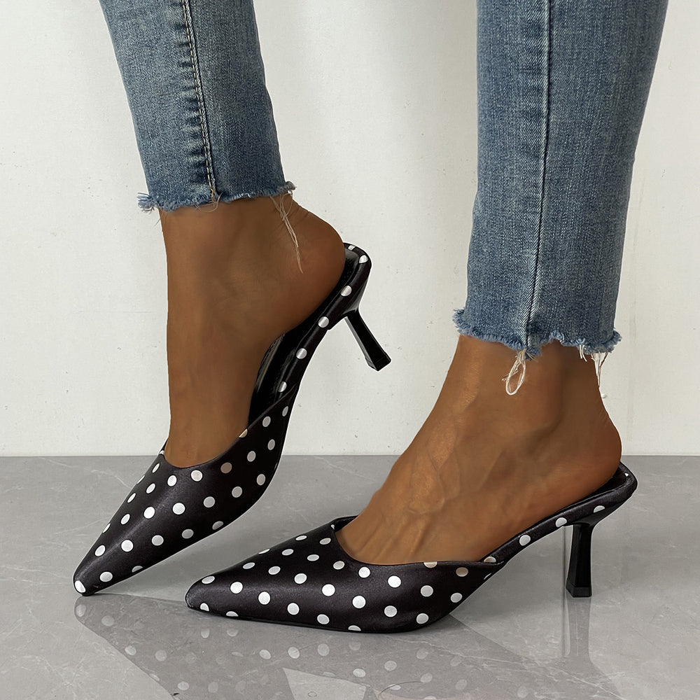 Baotou slippers women's shoes thick heel frenchretro half slippers 2026new arrivalsummer lazy shoes slip-on sandals