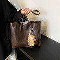 2025 new autumn/winter casual versatile shoulder bag - vintage large capacity commuter tote - women's high-end underarm bag