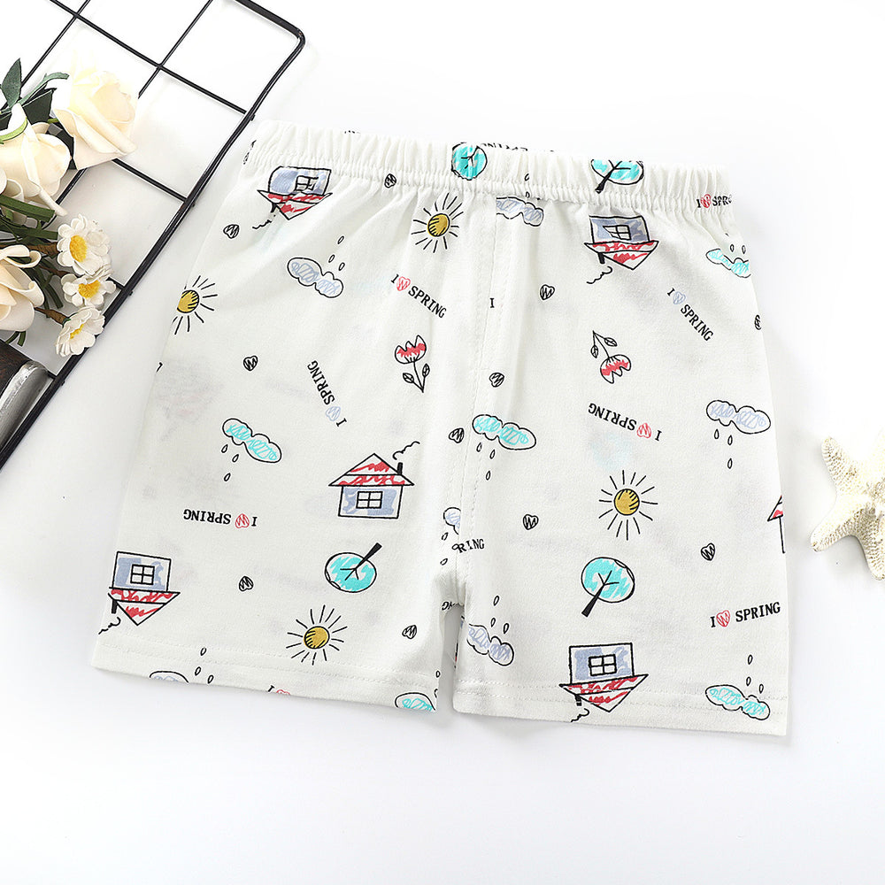 Summer kids' pure cotton shorts, baby pants, boys' and girls' all-cotton casual pants, toddler and child's undershirts - dropshipping available