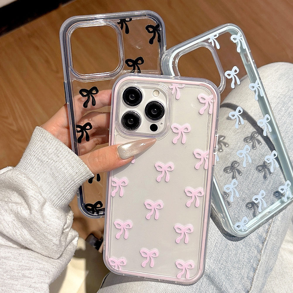 Bold full-screen bow colorful two-in-one suitable for iphone 17 mobile phone case apple 16 mobile phone protective cover 15