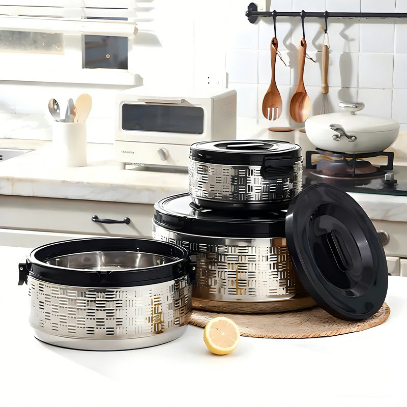 Customized 201 stainless steel insulated lunch box set - perfect for office workers, includes large capacity bento box