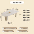 Rock slab dining table for homesmall apartmentaccessible luxurycasual rectangular dining island marble dining table and chair combination