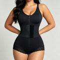 Bodyshaper leather label bag chest tight hip shaping body shaping slimming look abdominal triangle one-piece corset