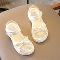 Girls' sandals: new summer  fashionable soft-soled princess beach slippers for girls and big kids