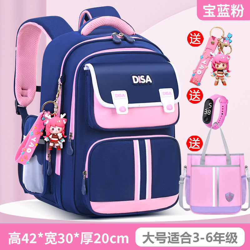Schoolbag for boys and primary school students 2026 new arrival for grades 1, 2, 3 to 6, boys and girls, lightweight kids spine protection and burden reduction