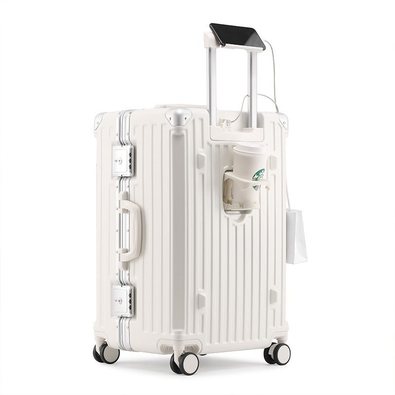 Foreign trade new PC suitcase female 26 anti-drop trolley case 24-inch large-capacity thickened password box male one