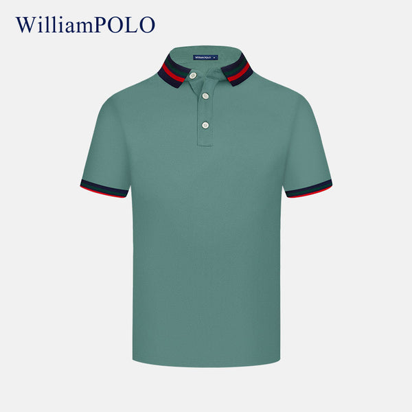 Emperor Paul POLO shirt men's short-sleeved top business casual British style summer youth work shirt men's