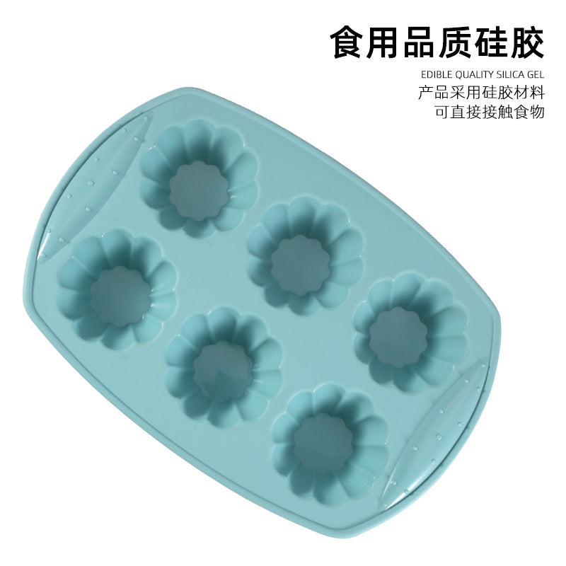 Bestselling food-grade 6-cavity donut silicone mold for mousse, cake, and bread rings - oven safe, direct from the manufacturer