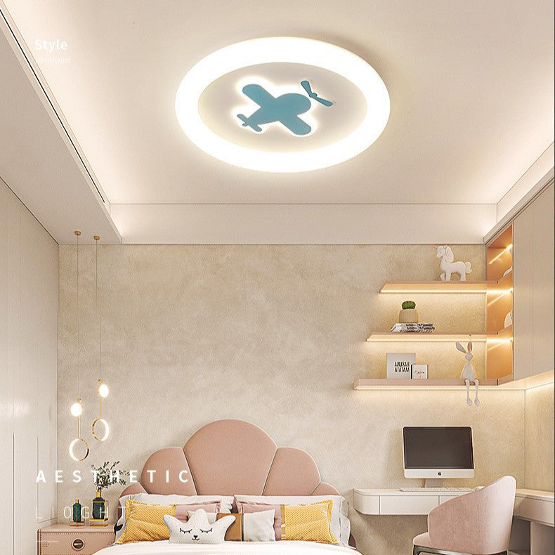 Intelligent led ceiling light full spectrum bedroom light simple creative boy children's room airplane restaurant room lighting