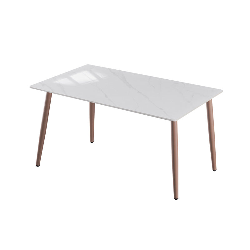 Rock slab dining table combination modern casual italian manufacturer wholesale personalized small apartment rectangular simple table