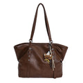 classy retro tote bag for women 2025new arrival super popular european and american shoulder bag soft leather large capacity armpit bag