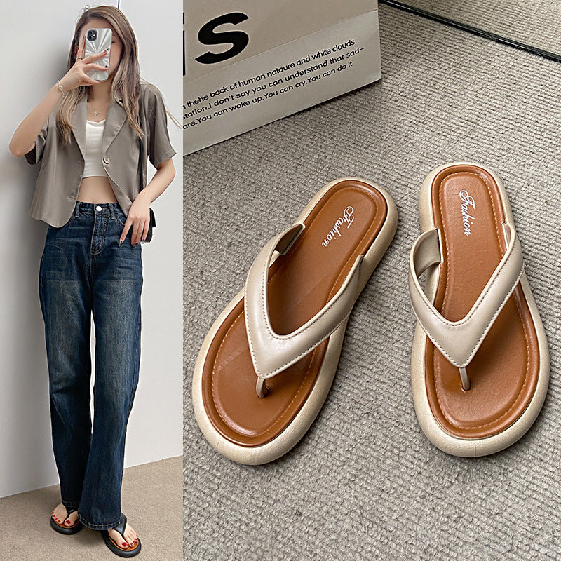 New women's summer slippers: trendy, stylish, comfortable, soft sole, non-slip, casual, versatile flip-flops