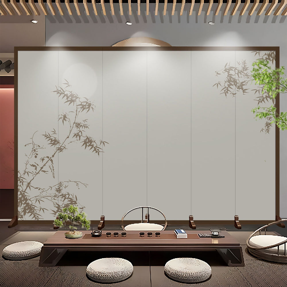 Screen partition landscape ink simple foldablemovable entrance facing the door living room baffle partition screen