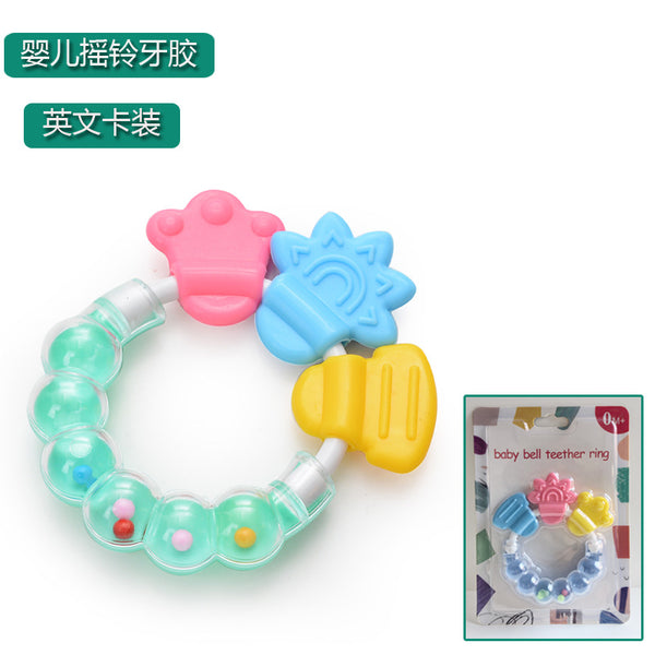 English card, baby molar stick, baby silicone tooth glue, molar tooth fixer, baby rattle tooth glue