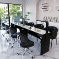 Cute popular scandinavian makeup stool bedroom backrest chair light luxury ins style modern minimalist nail salon