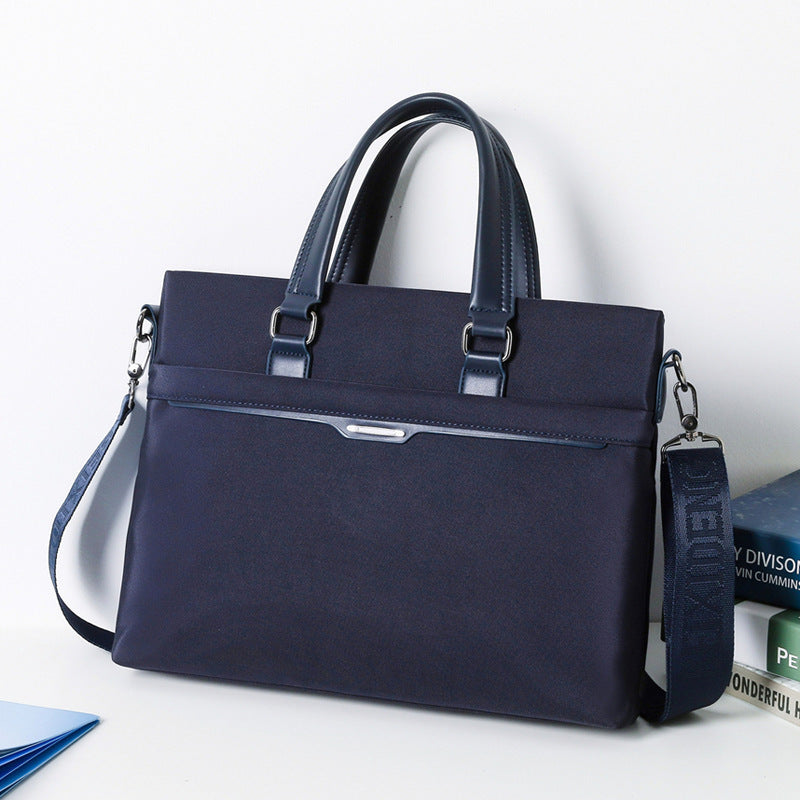Wholesale men's shoulder bag crossbody briefcase - waterproof business laptop bag - large capacity document bag with logo