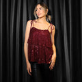spring cross-border fashion  sexy sequin v-neck camisole women's short loose top base layer