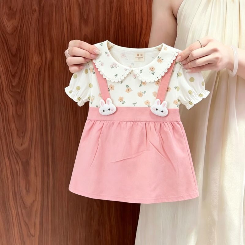 Girls' summer dress, baby clothes, little girl, baby girl,  lightweight, stylish, cute, and adorable dress