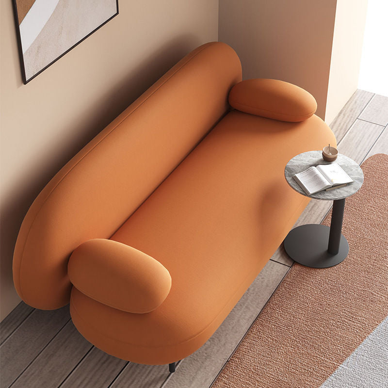 Nordic light luxury living room sofa hotel reception coffee table set modern tech fabric furniture small apartment minimalist modern
