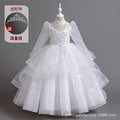 kids catwalk performance dress new arrival children's clothing girl spring and summer dress evening dress princess skirt tutu skirt