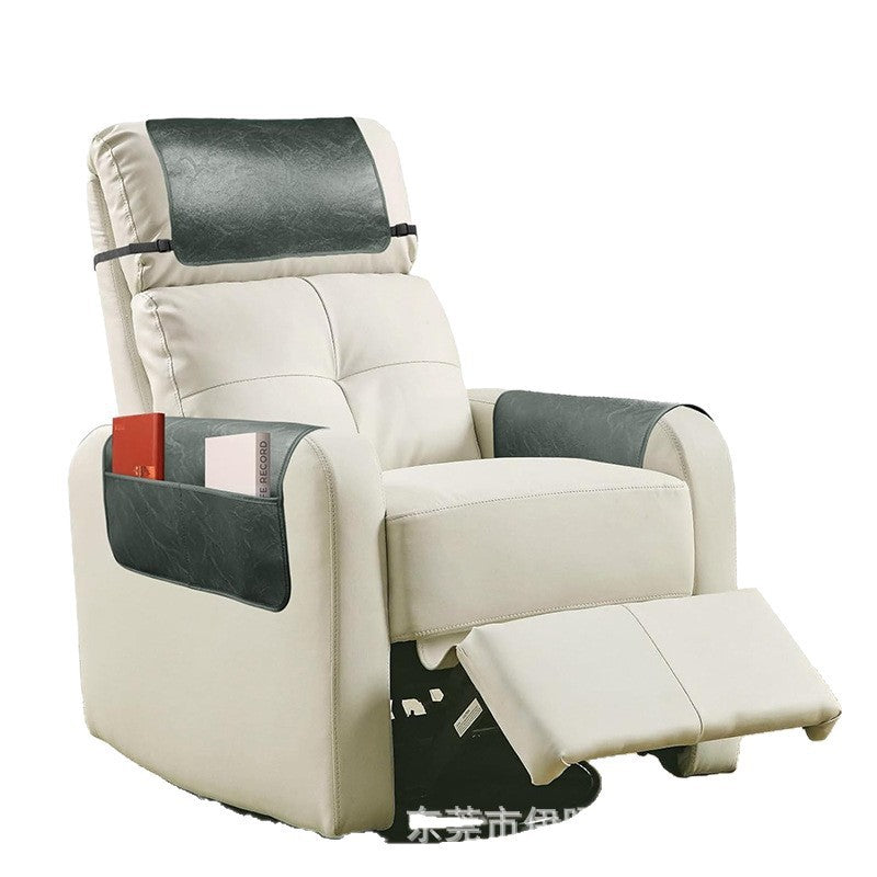 hot-selling sofa cushion chair headrest protective cover lounge chair headrest cushion easy to remove sofa lounge chair neutral leather cover