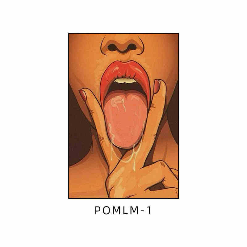 Bar decoration painting American retro tavern KTV box wall painting Love hotel bathroom toilet mural