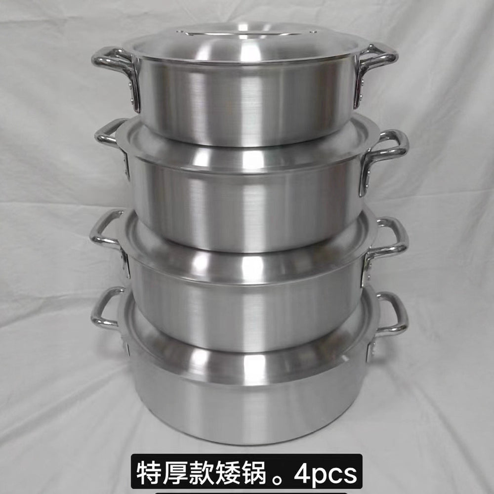 4pcs5pcs thickened aluminum pot setexportsuitaluminium pot