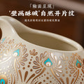 Dunhuang ru kiln tea set suitfor home office kung fu tea setaccessible luxuryhigh-end teapot tea cup cover bowl complete set