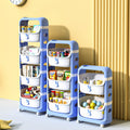 Toy storage rack - home cartoon snack cart - kids' bedroom & living room mobile multi-tier organizer