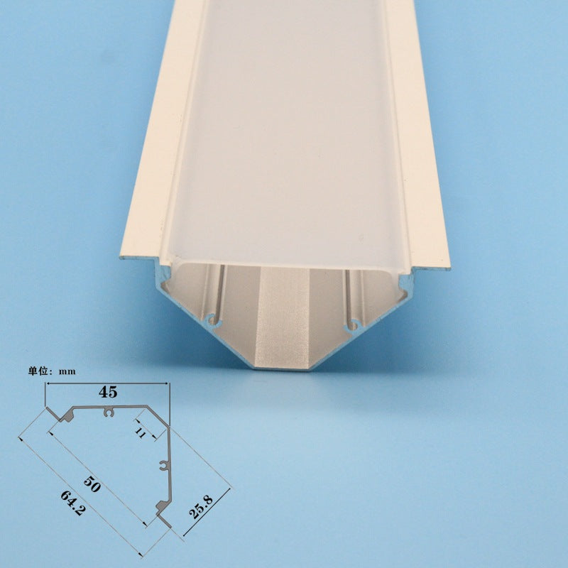 Luminous top corner line light, plaster line light with ceiling-free living room ceiling LED lighting, luminous corner line light