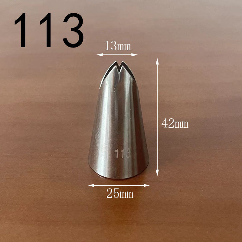 Medium decorating nozzle 1m#2d# seamless 304 stainless steel cream cake baking decorating tool in stock wholesale