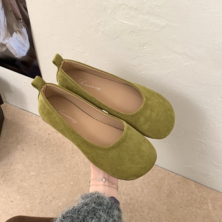 summer new round toe low-cut versatile bow single shoes cross-border leopard print plus size flat single shoes women's wholesale