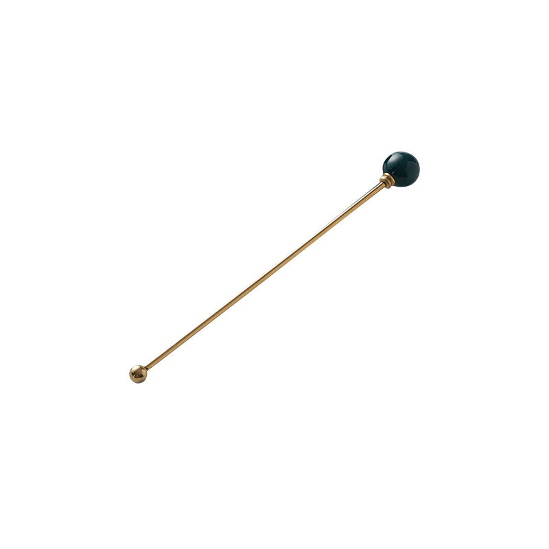 304 stainless steel tea & coffee stirring rods - multi-colored dessert picks - high-value ceramic handle milk frothing sticks - wholesale