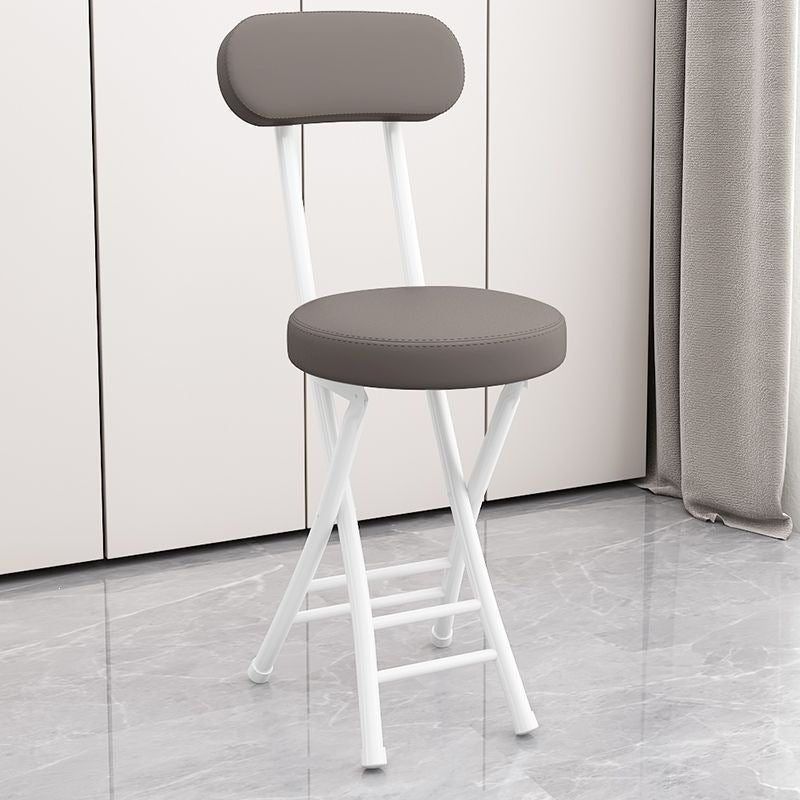 Folding chair - portable dining chair for home, dorm room, balcony, and leisure - space-saving, simple folding back chair