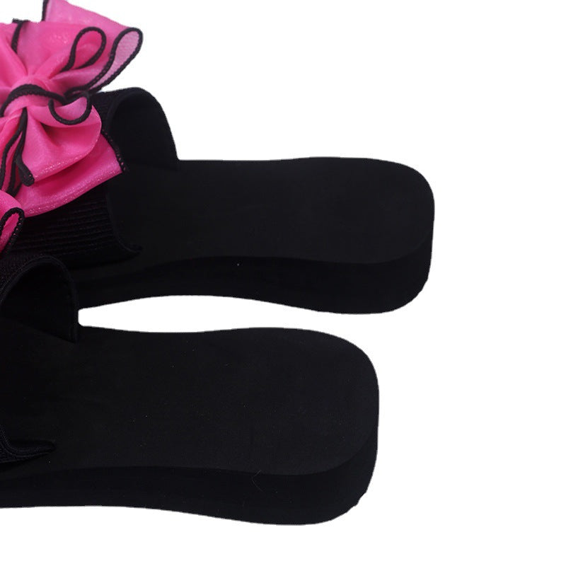 Sandalsfashionwishsummernew arrivalexportplus size women's shoes sandalsbowsthick soleoutwear sandals