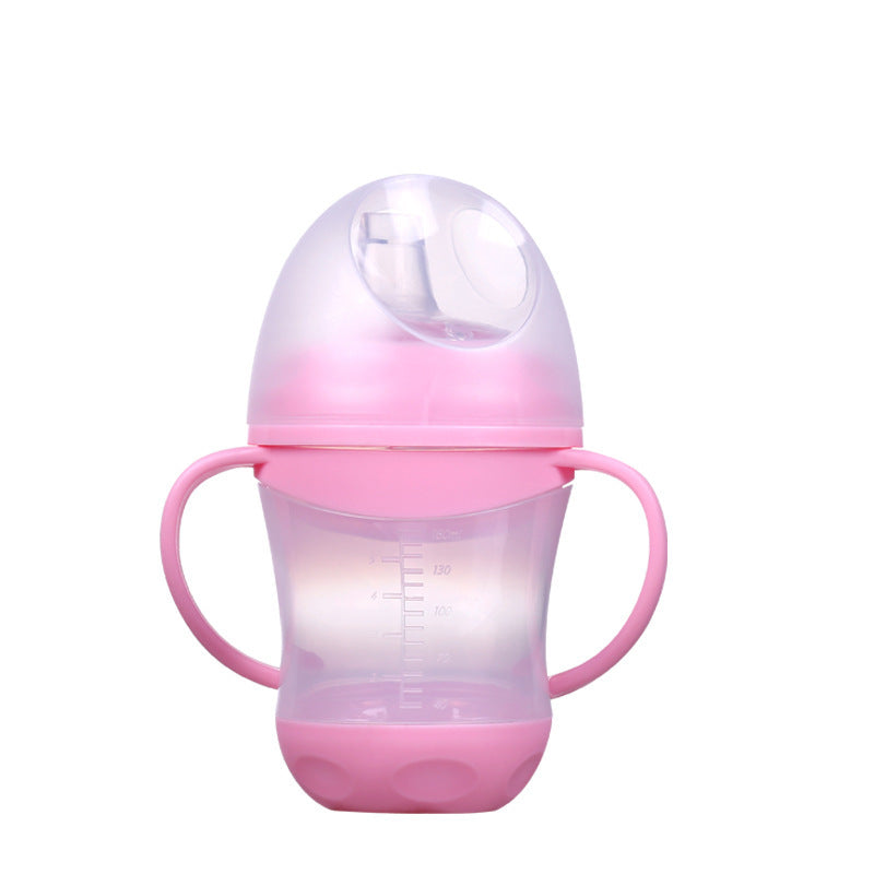 English boxed baby duck-bill anti-drip water cup with handle children's learning drinking cup duck-bill cup children's water cup