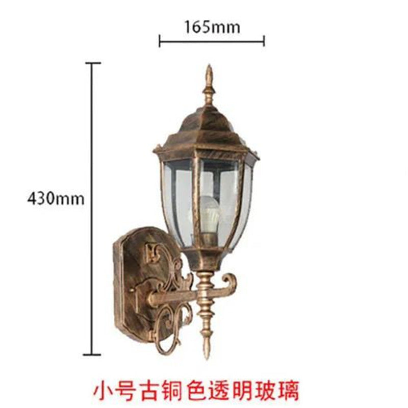 European style outdoor waterproof wall lamp retro courtyard light corridor staircase creative wall sconce garden balcony fence wall light