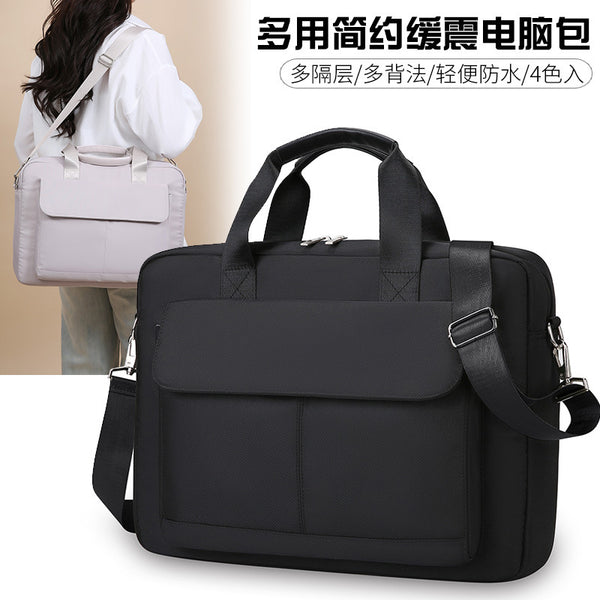 Foreign trade wholesale business computer bag large capacity can be hung tie rod business trip briefcase anti-splashing light handbag