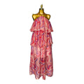 European and american cross-border women's fashion:  summer new arrival - stylish and elegant halter neck printed loose long slip dress