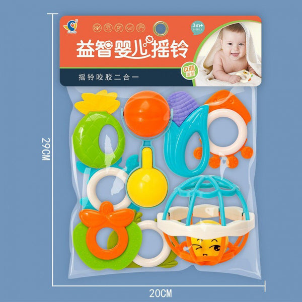 Cross-border export South East Asia educational baby 0-1 years old hand rattle bed bell baby soothing newborn toy