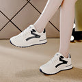 plus size flat sneakers, white canvas shoes, lightweight soft sole non-slip women's autumn skate shoes, casual sneakers for women