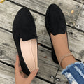 foreign trade large size flats women's spring & fall new arrivalfashion suede flats slip-on beanie shoes large size 43