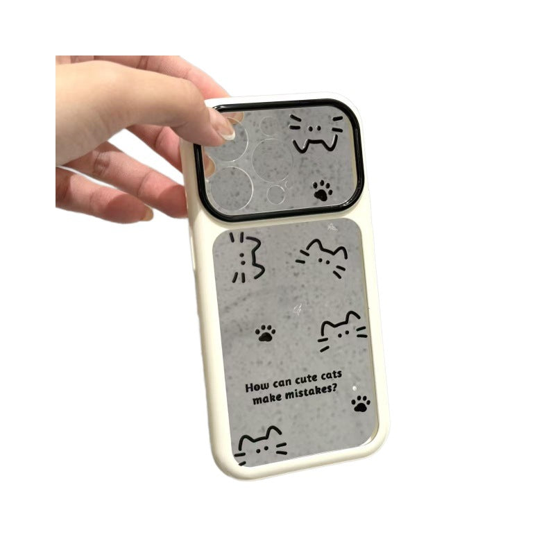 Suitable for apple 17promax mobile phone case dopamine color contrasting lines kitten paw print iphone18 starry sky case