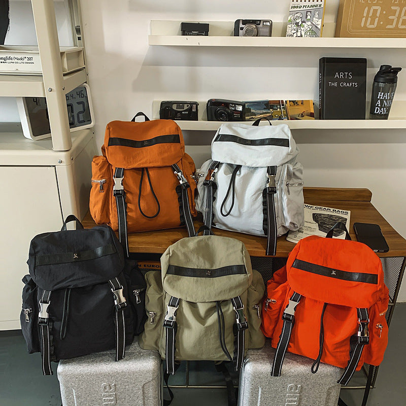 Cross-border light travel large-capacity backpack simple trend college student schoolbag outdoor hiking backpack