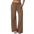 New arrival cross-border brushed pants drape drawstring pants loosecasual pants women's sports fitness elastic loose pants women