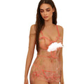 European and american cross-border e-commerce new sexy lingerie lace mesh see-through slip dress nightgown wholesale 3