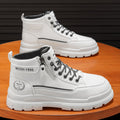 Boots for men 2025winternew arrival high-top casual white sneakers leather thick soleworkwear boots for men